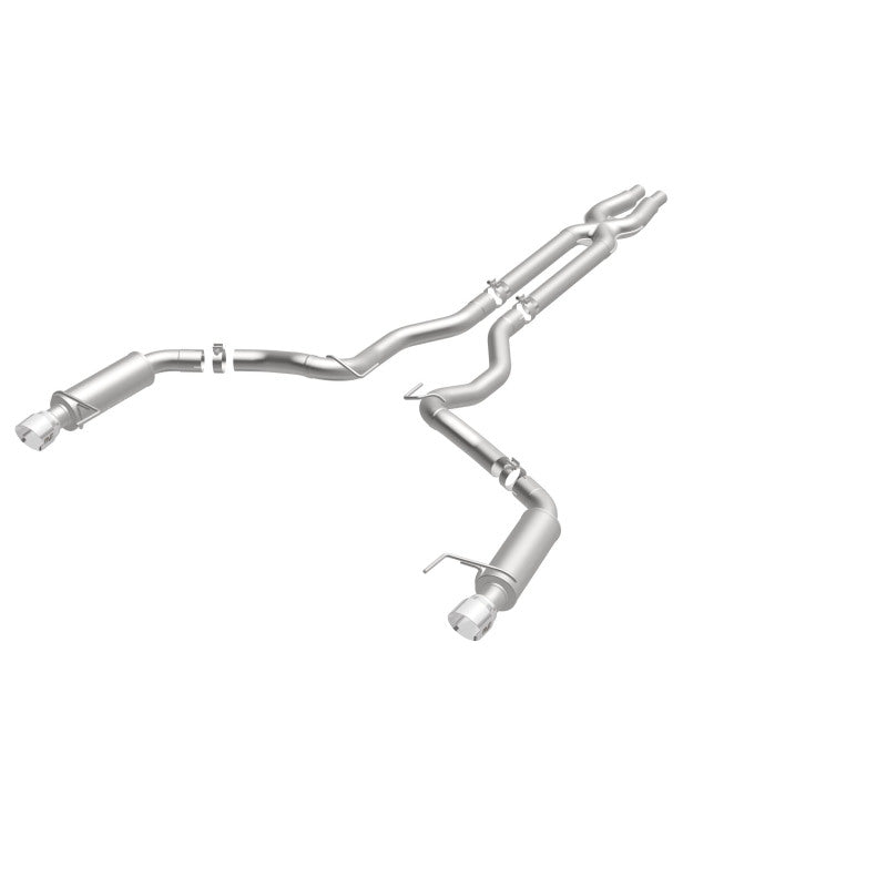 MagnaFlow Cat Back, SS, 3in, Competition, Dual Split Polished 4.5in Tips 2015 Ford Mustang GT V8 5.0 Magnaflow Catback