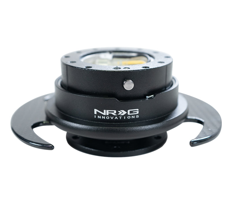 NRG Quick Release Kit Gen 3.0 - Black Body / Black Ring w/ Carbon Fiber Handles NRG Quick Release Adapters