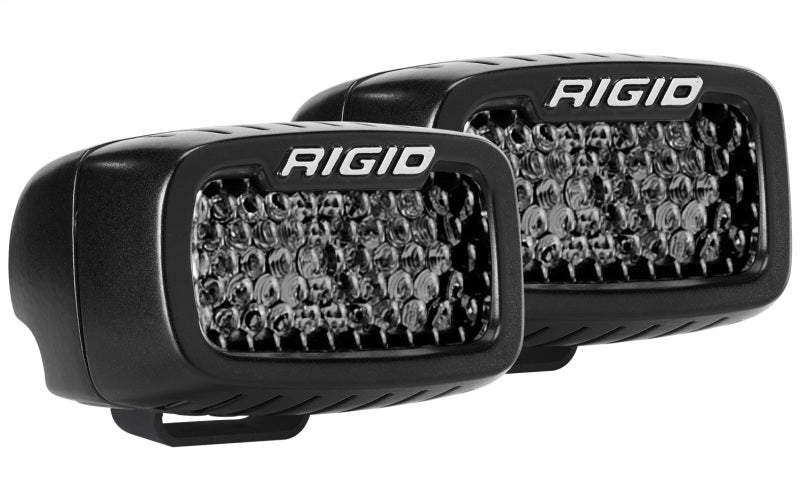 Rigid Industries SR-M Series PRO Midnight Edition - Spot - Diffused - Pair Rigid Industries Light Bars & Cubes