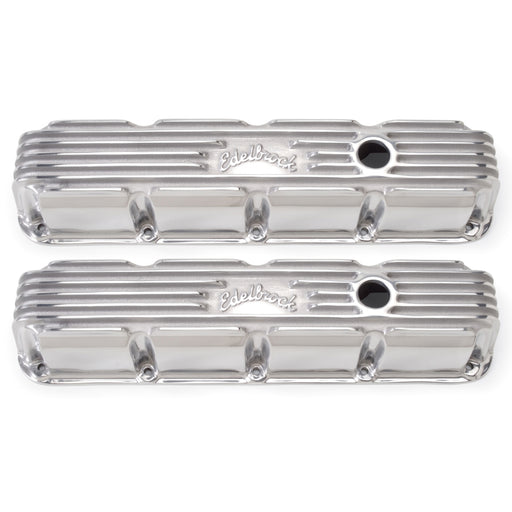 Edelbrock Valve Cover Classic Series Chrysler Magnum V8 Polshed Edelbrock Valve Covers