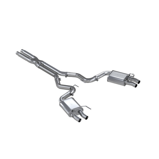 MBRP 16-20 Ford GT350/GT350R Dual Quad Split Rear Outlet 3in Cat Back T304 Exhaust MBRP Catback