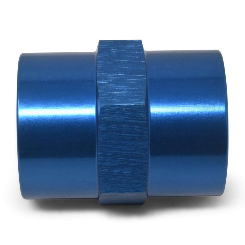 1/4" Female Pipe Coupler Adapter Fitting With Blue Finish RUSSELL Autoparts