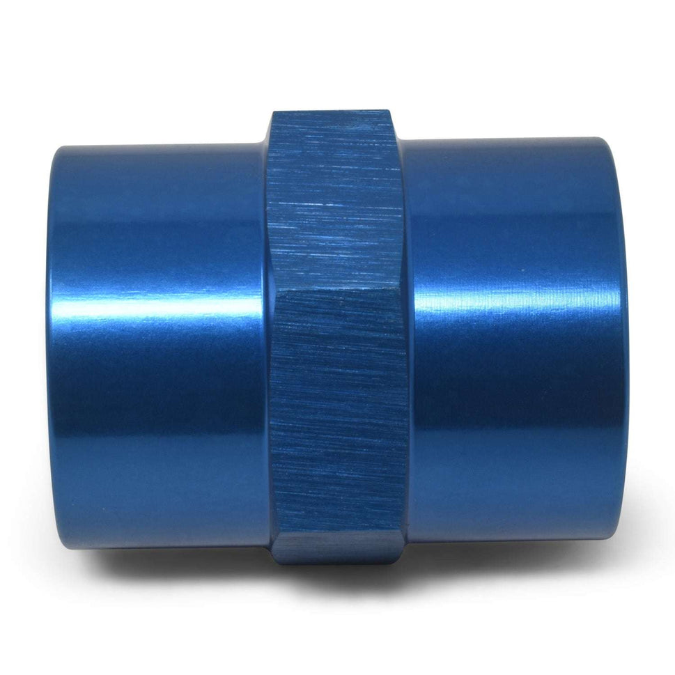 1/4" Female Pipe Coupler Adapter Fitting With Blue Finish
