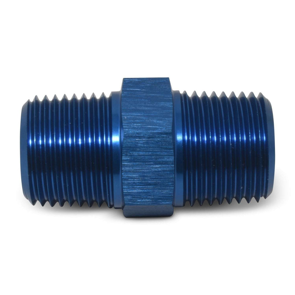 1/4" Male Pipe Nipple Adapter Fitting With Blue Finish