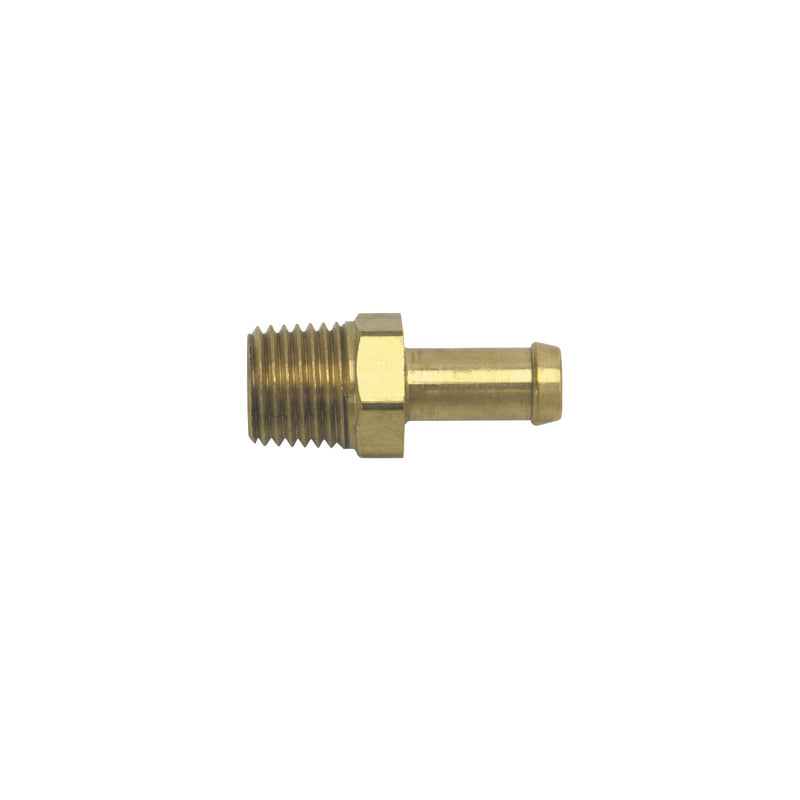 1/4 NPT X 8mm (5/16") Hose Single Barb Edelbrock Manifold Brass Fitting RUSSELL Autoparts
