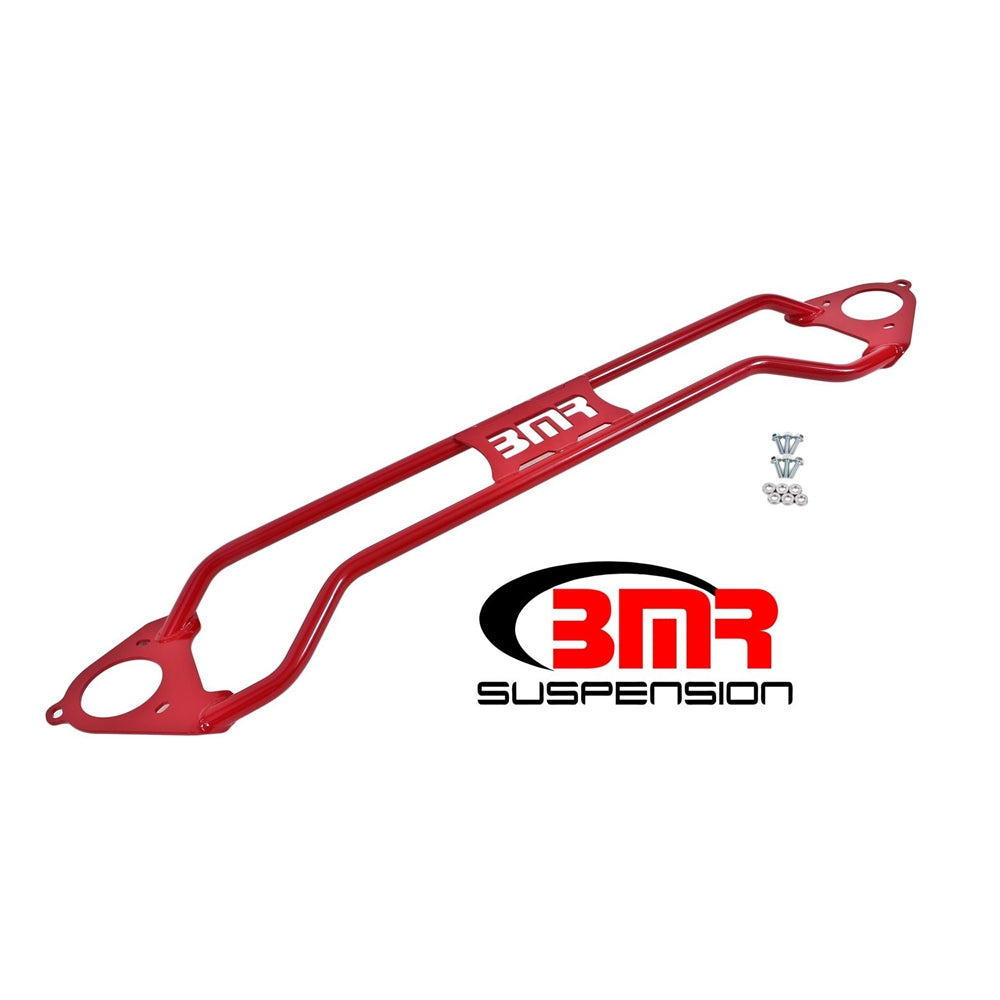 BMR 16-17 6th Gen Camaro Front Twin Tube Design Strut Tower Brace - Red STB019R