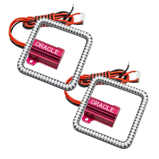 Oracle Off-Road 3in Square WP LED Halo - White ORACLE Lighting Light Bars & Cubes
