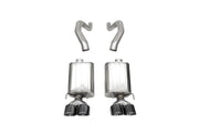 Corsa 06-13 Chevy Corvette C6 Z06 7.0L / 09-13 ZR1 6.2L Black PVD AxleBack Exhaust w/4.5in Twin Tips CORSA Performance Axle Back