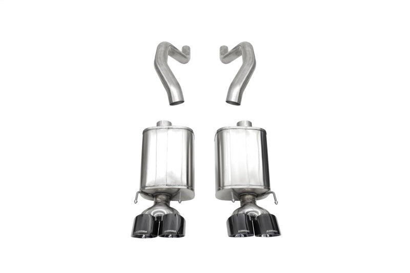 Corsa 06-13 Chevy Corvette C6 Z06 7.0L / 09-13 ZR1 6.2L Black PVD AxleBack Exhaust w/4.5in Twin Tips CORSA Performance Axle Back