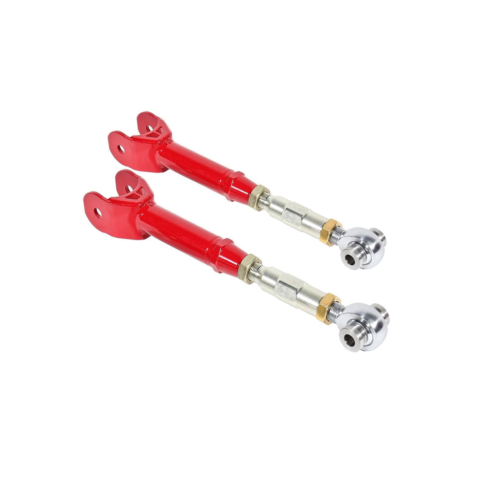 BMR 16-17 6th Gen Camaro Upper Control Arms On-Car Adj. Rod Ends (Polyurethane) - Red UTCA063R