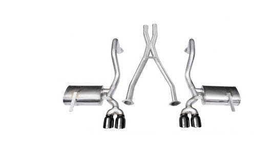 Corsa 1997-2004 Chevrolet Corvette C5 Z06 5.7L V8 Black Xtreme Cat-Back + XO Exhaust