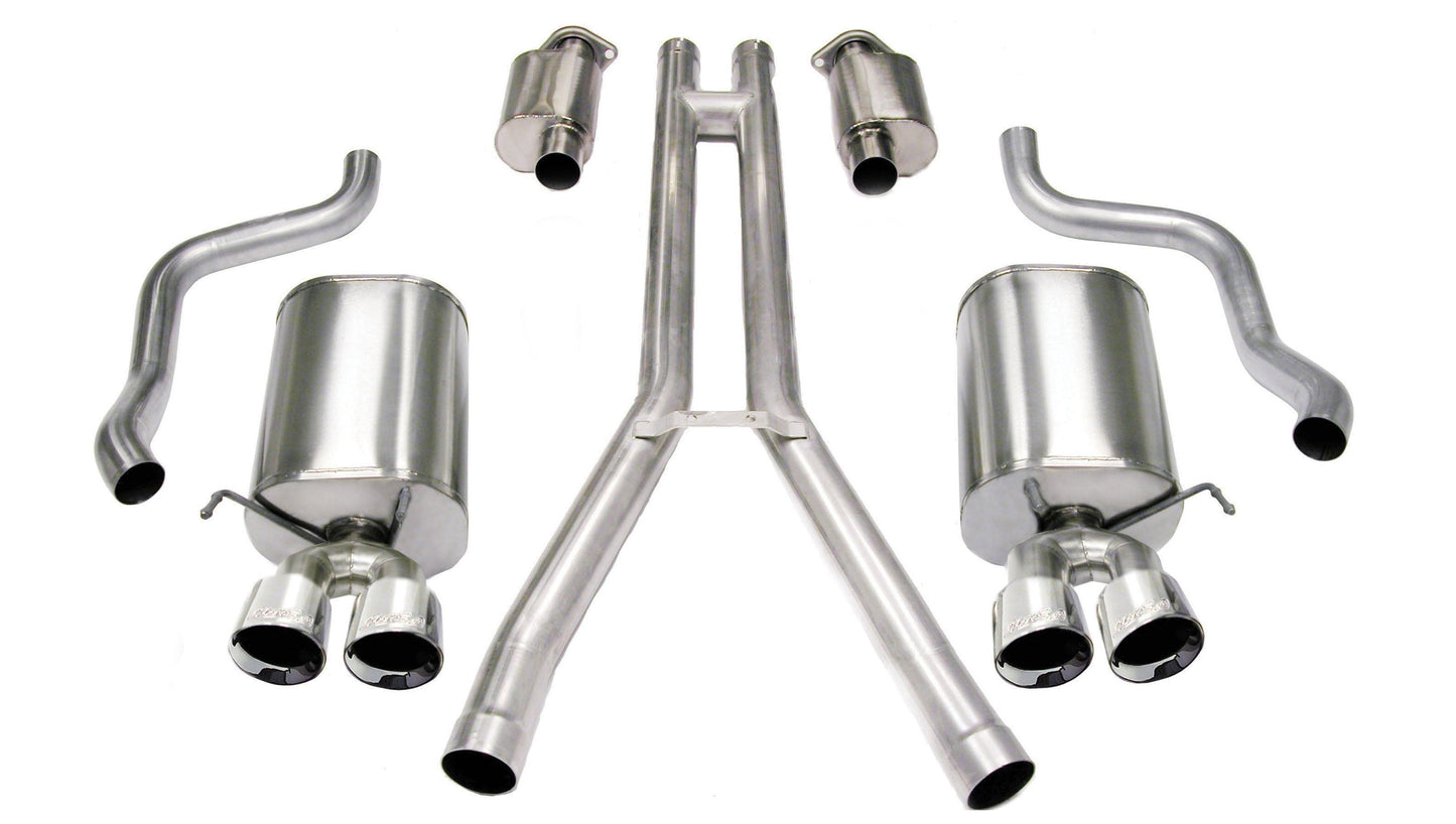 Sport / 2.5 in Cat-Back DRE 3.5 in Twin Tips | 2004-2008 Cadillac XLR 4.6L (14156)