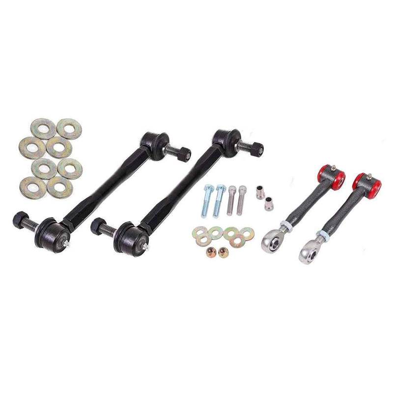 BMR 16-17 6th Gen Camaro Front and Rear Sway Bar End Link Kit - Black Hammertone ELK015H SWAY BAR KITS