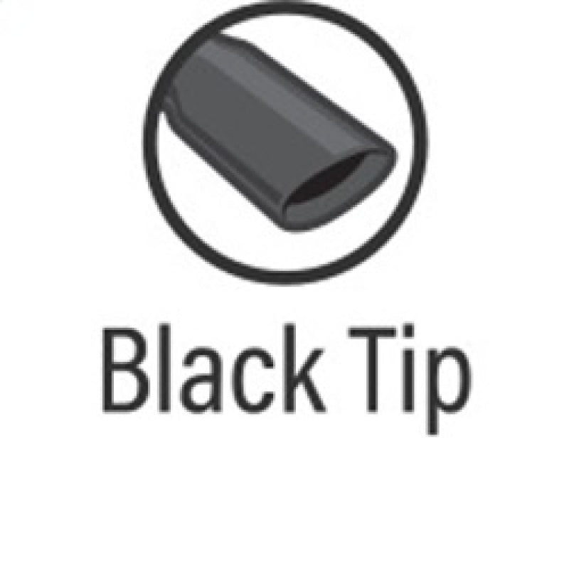 MagnaFlow Tip Stainless Black Coated Single Wall Round Single Outlet 6in Dia 5in Inlet 13in L Magnaflow Tips
