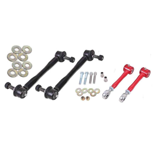 BMR 16-17 6th Gen Camaro Front and Rear Sway Bar End Link Kit - Red ELK015R SWAY BAR KITS