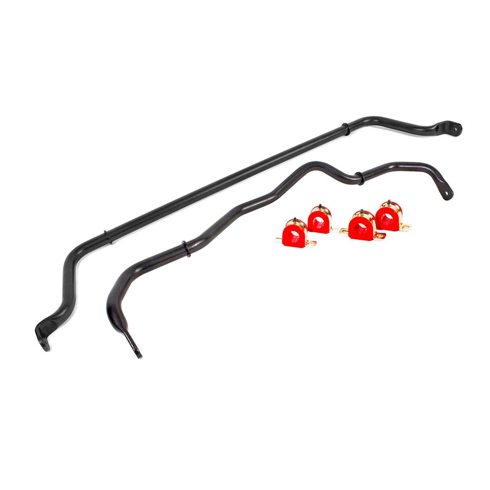 BMR 16-20 6th Gen Camaro Front & Rear Sway Bar Kit w/ Bushings - Black Hammertone SB049H