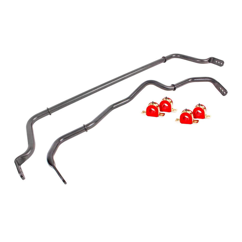 BMR 16-18 Chevy Camaro Sway Bar Kit w/ Bushings - Black Hammertone SB052H