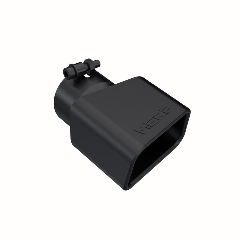 MBRP Universal Tip 4.75inx 3in Rectangle Angled Cut 3in O.D. inlet Pass. Side 7.375in length Black MBRP Tips