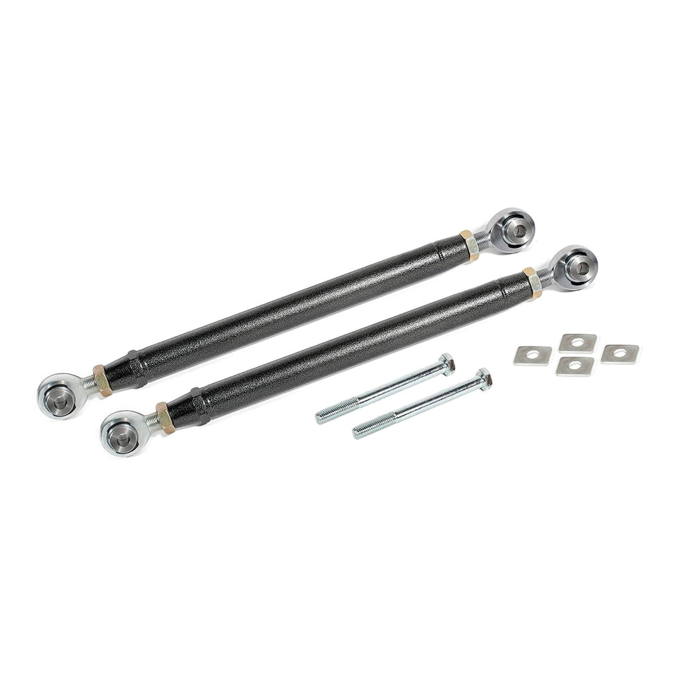 BMR 16-17 6th Gen Camaro Rear Double Adj. Rod Ends Toe Rods - Black Hammertone TR007H