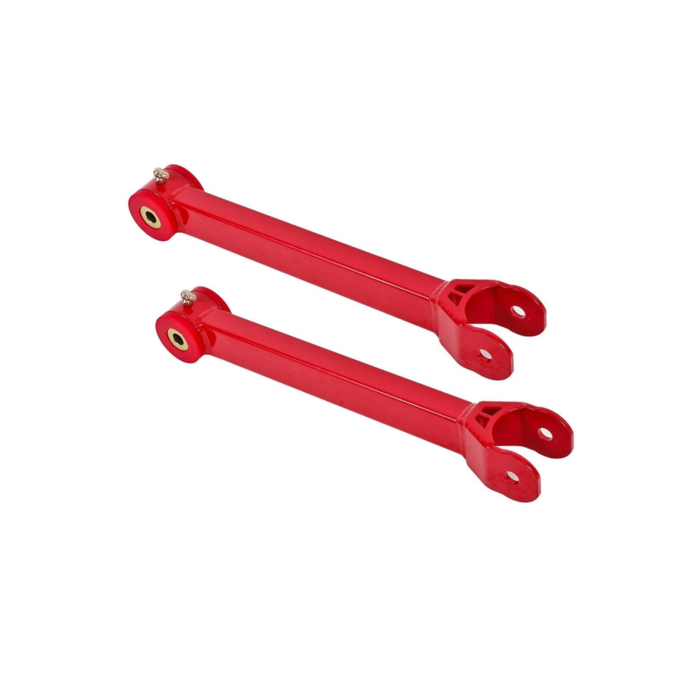 BMR 16-17 6th Gen Camaro Non-Adj. Lower Trailing Arms (Polyurethane) - Red TCA059R