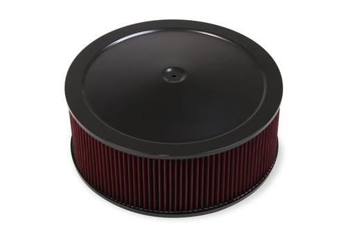 4500 Drop Base Air Cleaner Black w/6" Red Washable Gauze Filter 120-4660 HOLLEY Autoparts