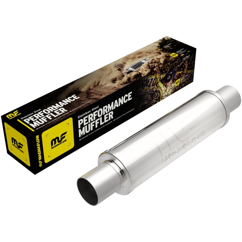 MagnaFlow Muffler Mag SS 14X4X4 2.5X2.5 Magnaflow Muffler