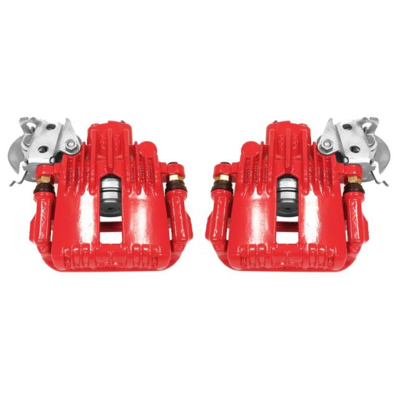 Power Stop 93-97 Chevrolet Camaro Rear Red Calipers w/Brackets - Pair PowerStop Brake Calipers - Perf