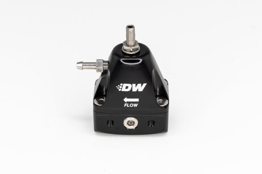 DeatschWerks DWR1000iL In-Line Adjustable Fuel Pressure Regulator - Black DeatschWerks Fuel Pressure Regulators