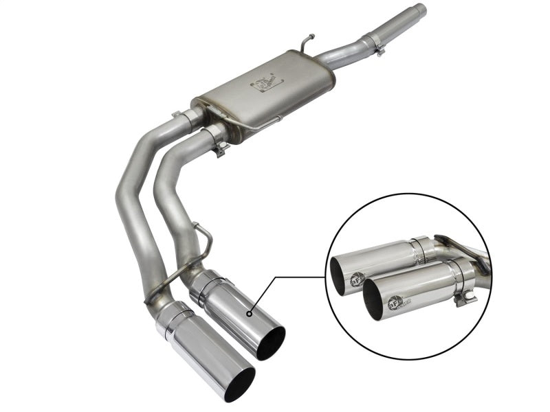 aFe Rebel Exhausts Cat-Back SS Ford F-150 04-08 V8 4.6/5.4L w/ Polished Tips aFe Catback