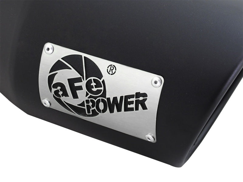 aFe Diesel Exhaust Tip Bolt On Black 4in Inlet x 6in Outlet x 12in aFe Catback