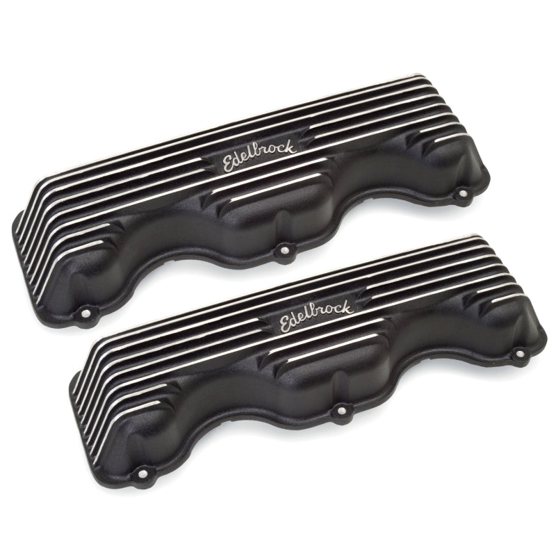 Edelbrock Valve Cover Classic Series Chevrolet W 348/409 CI V8 Black Edelbrock Valve Covers