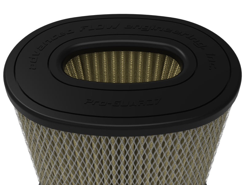 aFe MagnumFLOW Pro GUARD 7 Repl Air Filter 5-1/2x3-1/2 in F x 8-1/4x6 in B x 8x5-3/4 in T x 9in H aFe Air Filters - Universal Fit