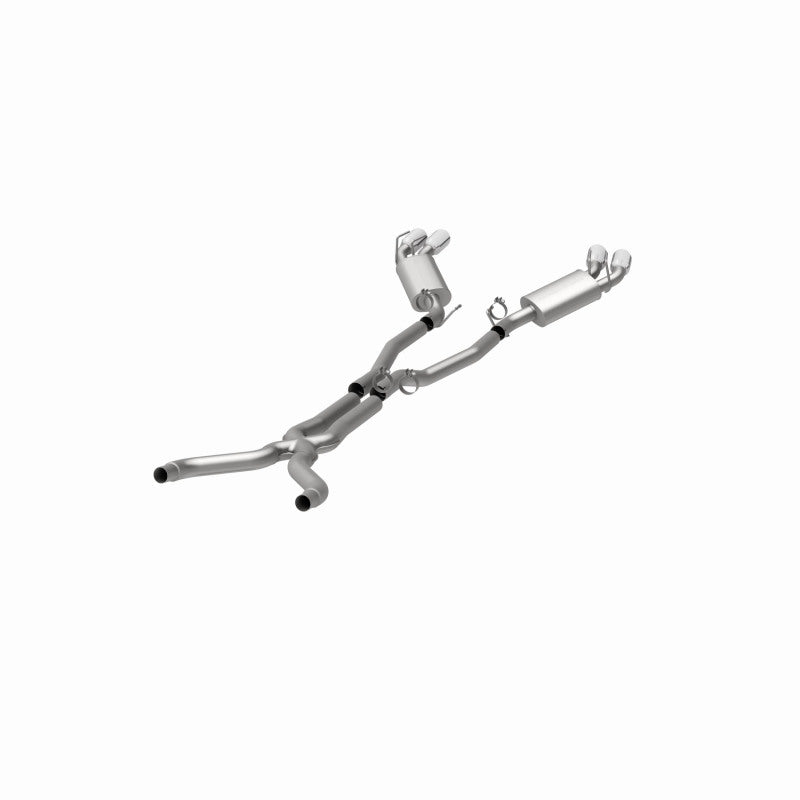 MagnaFlow 13 Chevy Camaro V8 6.2L S/C Quad Split Rear Exit Cat Back Perf Exhaust Magnaflow Catback