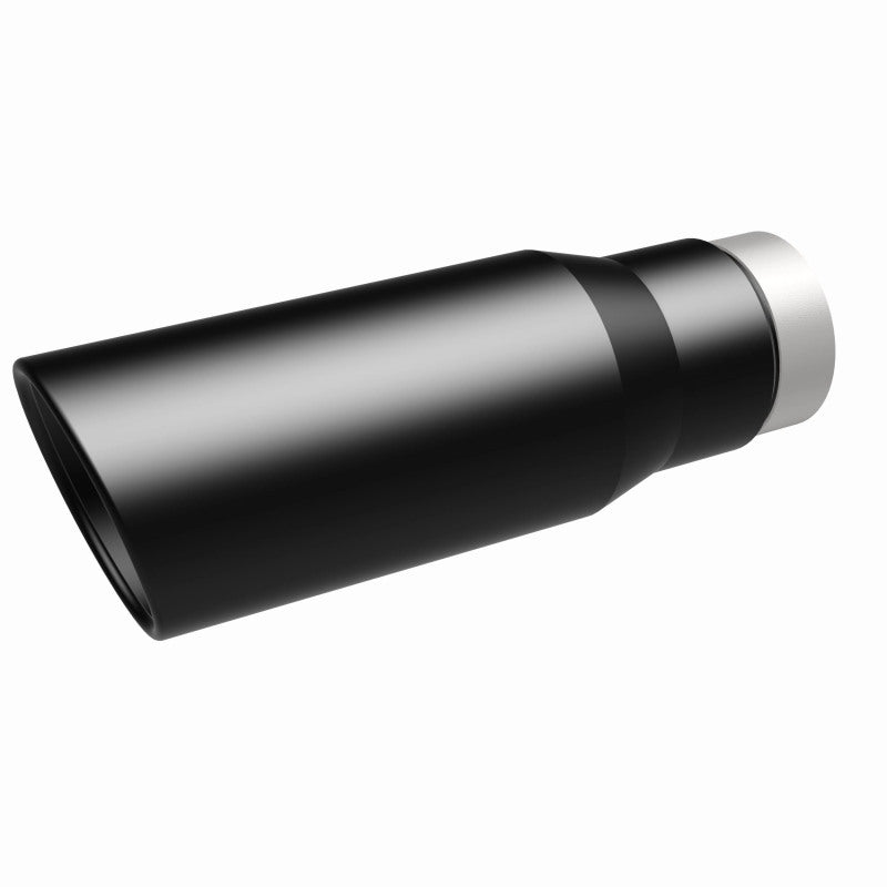 MagnaFlow Tip Stainless Black Coated Single Wall Round Single Outlet 5in Dia 3.5in Inlet 14.5in L Magnaflow Catalytic Converter Universal