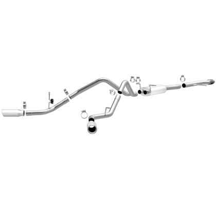 MagnaFlow 14 Chev Silverado V8 5.3L CC/EC Cab Dual Split Behind Rear Tires Exit SS Cat Back Perf Exh 15269 SILVERADO
