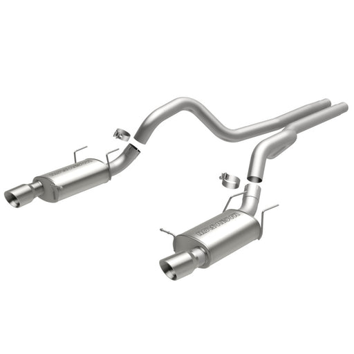 MagnaFlow 13 Ford Mustang Dual Split Rear Exit Stainless Cat Back Performance Exhaust (Street) Magnaflow Catback