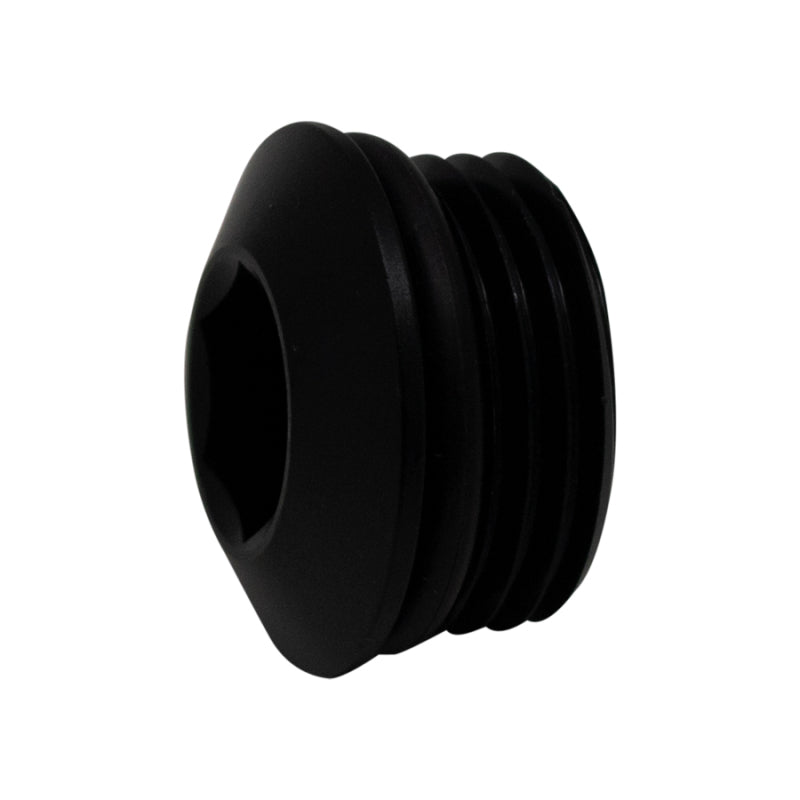 DeatschWerks 10AN ORB Male Plug Low Profile Internal Allen/Hex (Incl O-Ring) - Anodized Matte Black DeatschWerks Fitting Caps