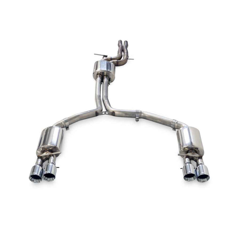 AWE Tuning Audi A6 Exhaust - C7.5 A6 3.0T Touring Edition Quad Outlet with Chrome Silver Tips 3015-42072 My Store