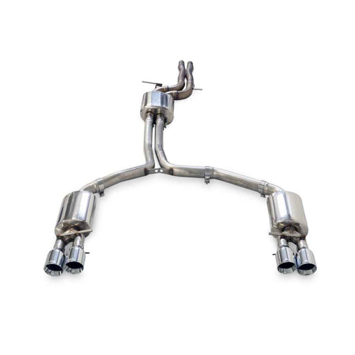 AWE Tuning Audi A6 Exhaust - C7.5 A6 3.0T Touring Edition Quad Outlet with Chrome Silver Tips 3015-42072 My Store