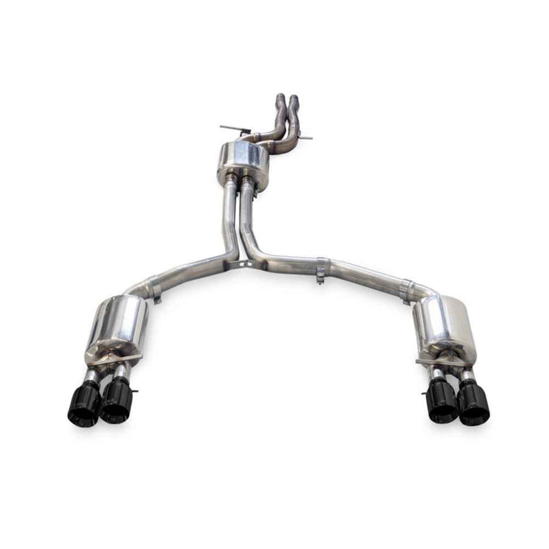 AWE Tuning Audi A6 Exhaust - C7.5 3.0T Touring Edition with Quad Outlet Diamond Black Tips 3015-43076 AWE TUNING