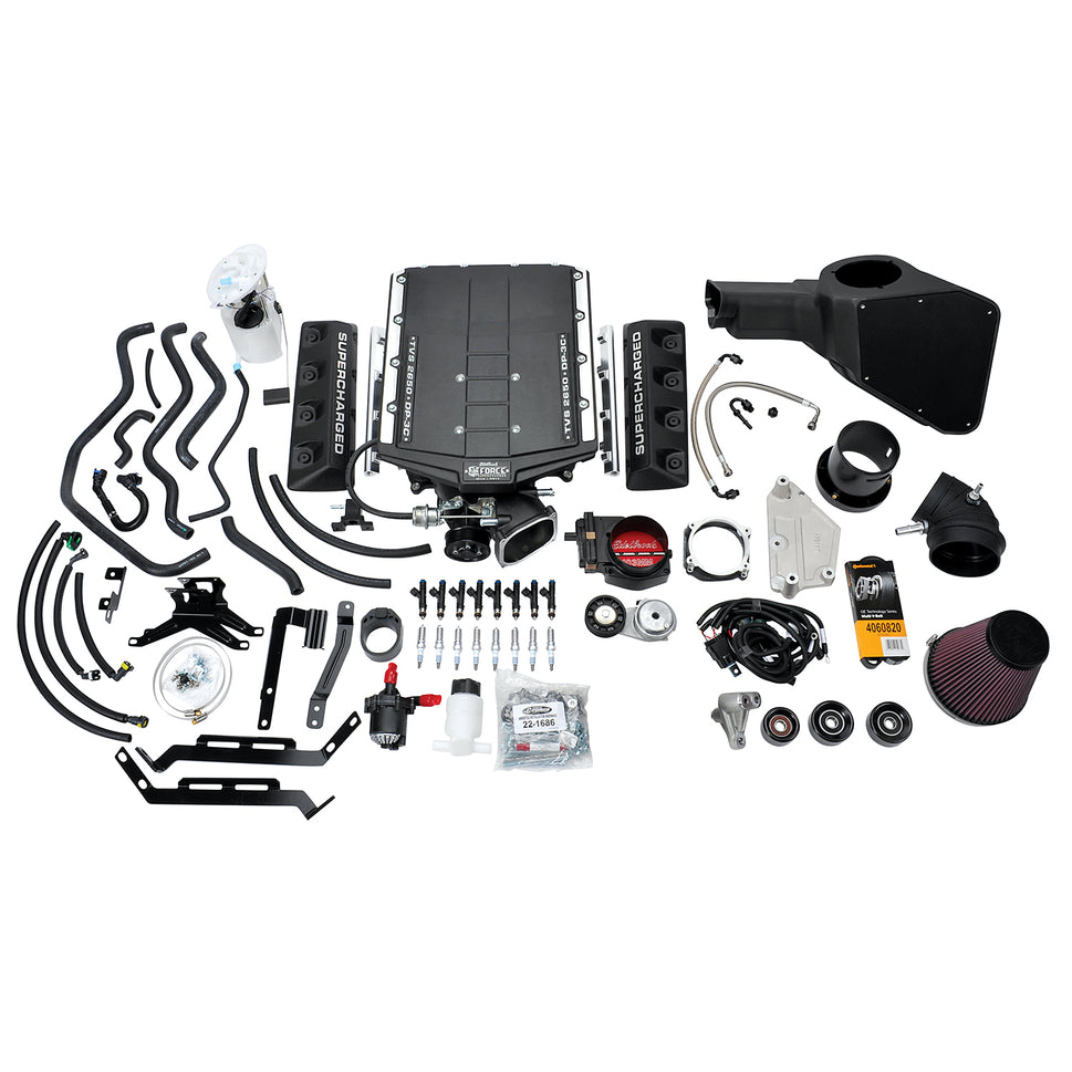 Edelbrock Stg 2 Complete SC #158390 For 15-17 Mustang Coyote 5.0L W/O Tune