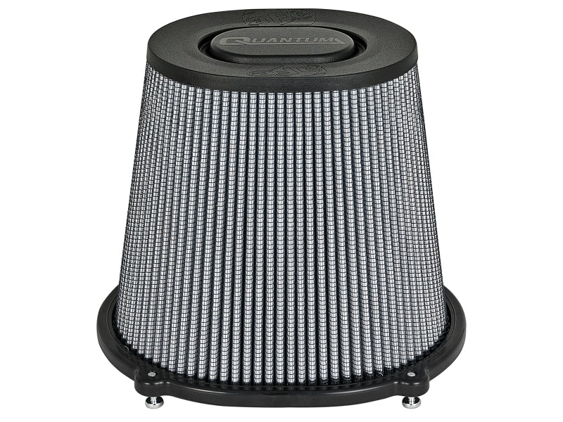 aFe Quantum Intake Pro DRY S Universal Air Filter F-5in. / B-(10x8.75) / T-(6.75x0.5) / H-8in. aFe Air Filters - Universal Fit