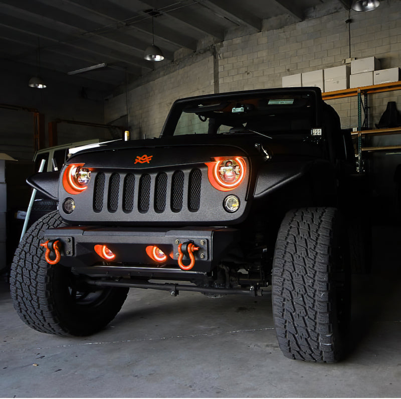 Oracle 7in High Powered LED Headlights - Black Bezel - Dynamic - Dynamic ORACLE Lighting Headlights