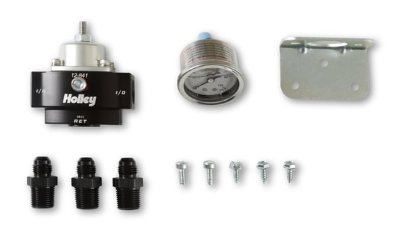 Holley Billet Bypass Fuel Pressure Regulator Kit 12-841KIT HOLLEY Autoparts