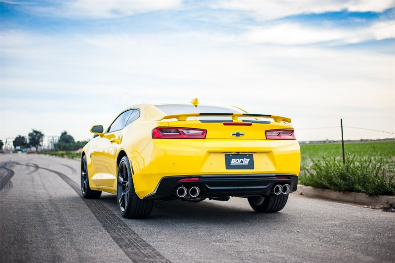 Borla 2016 Chevy Camaro 6.2L AT/MT S-Type Rear Section Exhaust w/o Dual Mode Valves Borla Axle Back