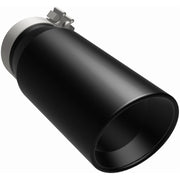 MagnaFlow Tip Stainless Black Coated Single Double Round Single Outlet 5in Dia 4in Inlet 13in L Magnaflow Catalytic Converter Universal