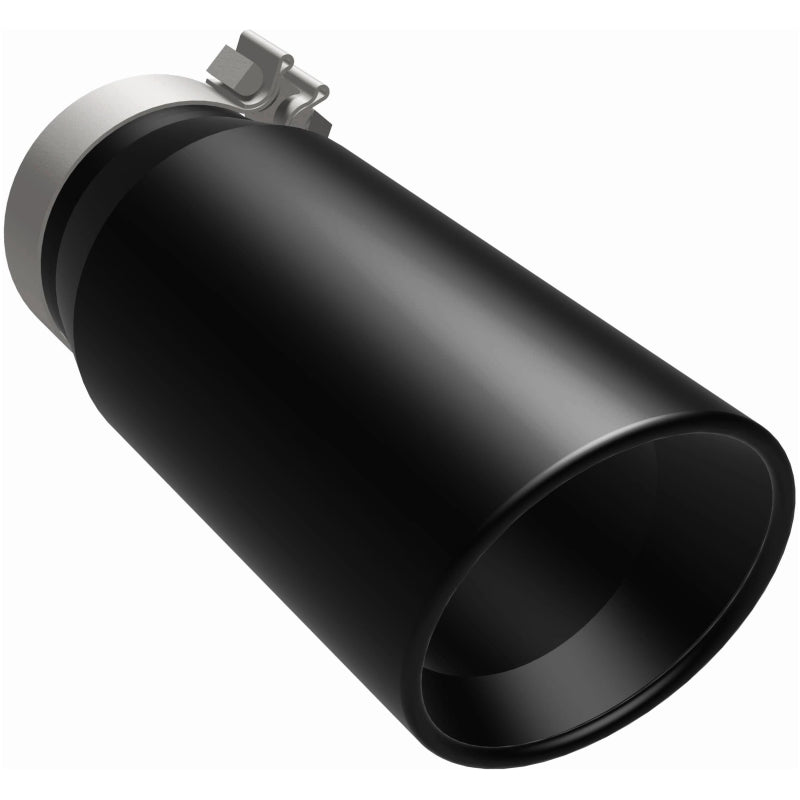 MagnaFlow Tip Stainless Black Coated Single Double Round Single Outlet 5in Dia 4in Inlet 13in L Magnaflow Catalytic Converter Universal
