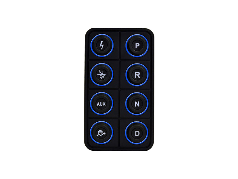 AEM EV 8 Button Keypad CAN Based Programmable Backlighting AEM Programmer Accessories