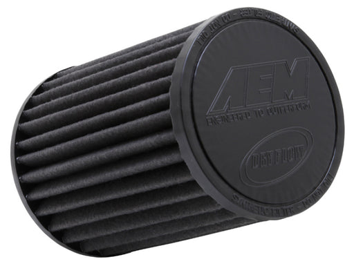 AEM Dryflow 3.5in. X 7in. Round Tapered Air Filter AEM Induction Air Filters - Universal Fit