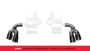 Corsa 2017-24 Chevy Camaro ZL1 2.75in Inlet / 4.0in Outlet Black PVD Tip Kit (For Corsa ExhaustOnly) CORSA Performance Tips